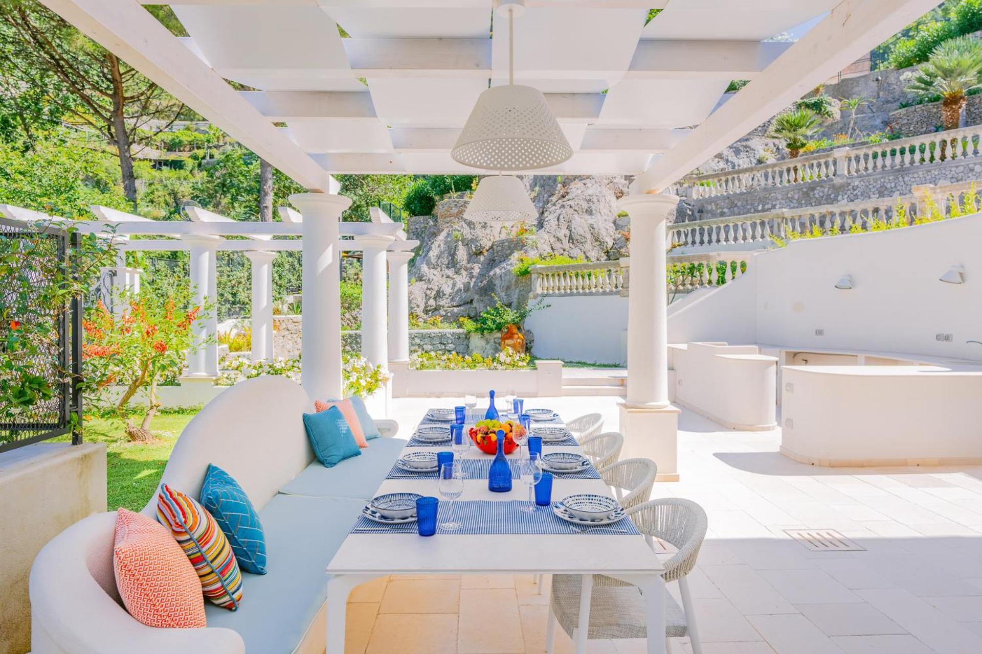Acquachiara Seaside Luxury Villa In Amalfi Coast Maiori Exterior photo